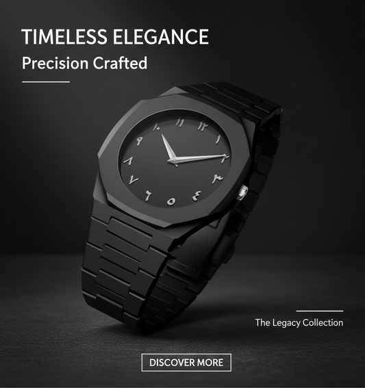 Black Royal Arabic Aura Watch