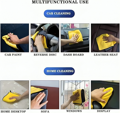 (Pack of 3) Microfiber Multifunctional Cleaning Cloth