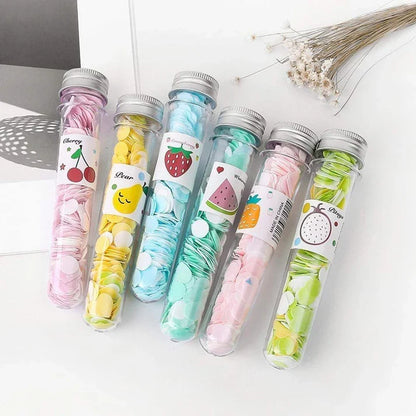 Set of 4 Disposable Mini Scented Paper Soap Tube