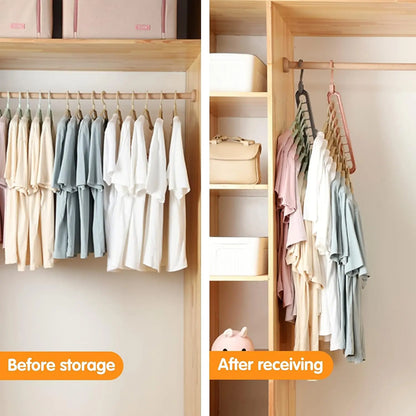 (Pack of 10) 9 Hole Rotatable Hanger Space Saving Organizer