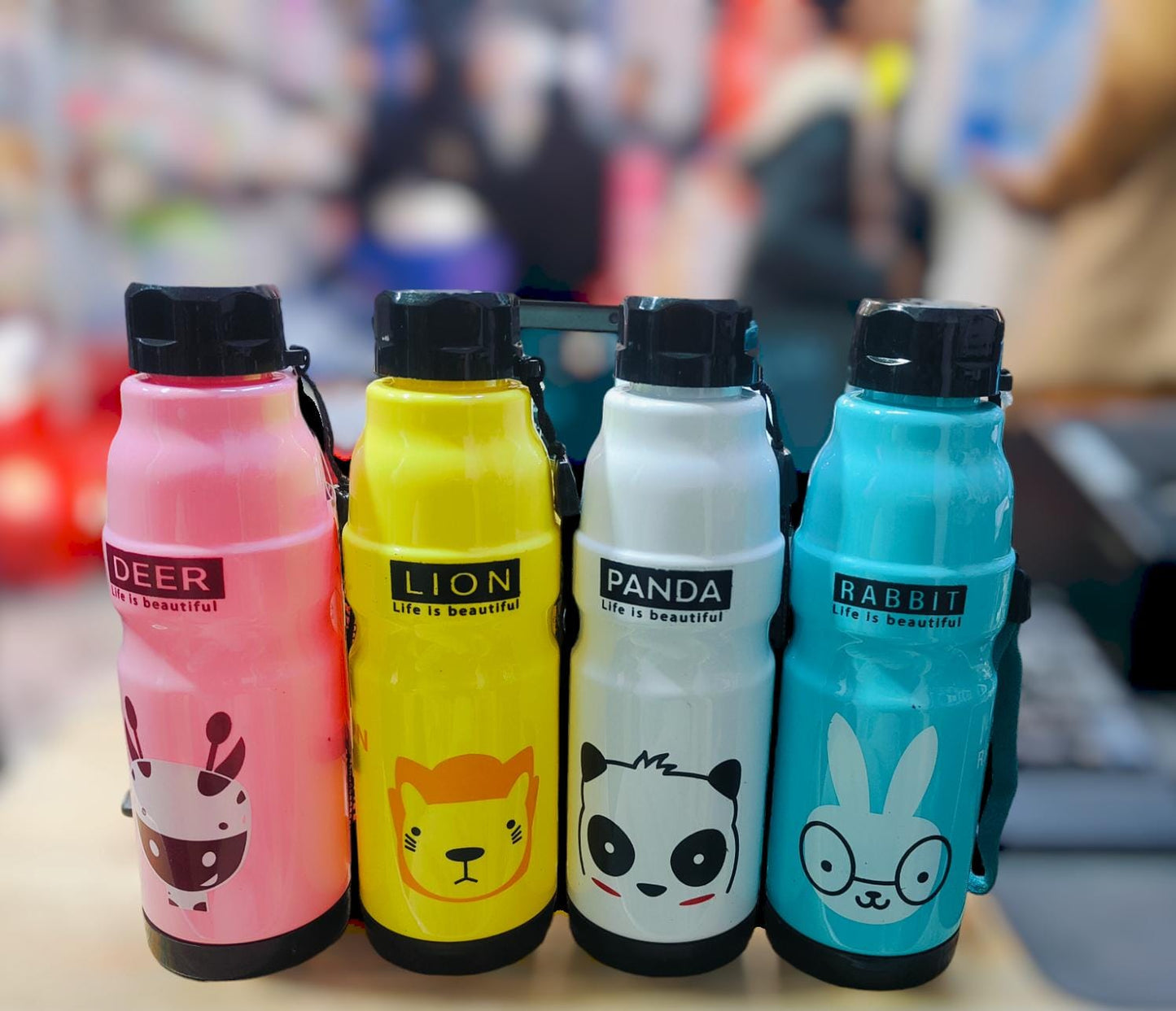 (Pack of 3) Commando Kids School Water Bottle For Home and Outdoor Use