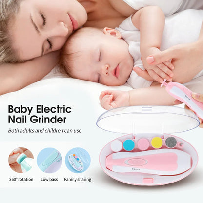 6in1 Rechargeable Electric Nail Trimmer for Baby Kid and Adult