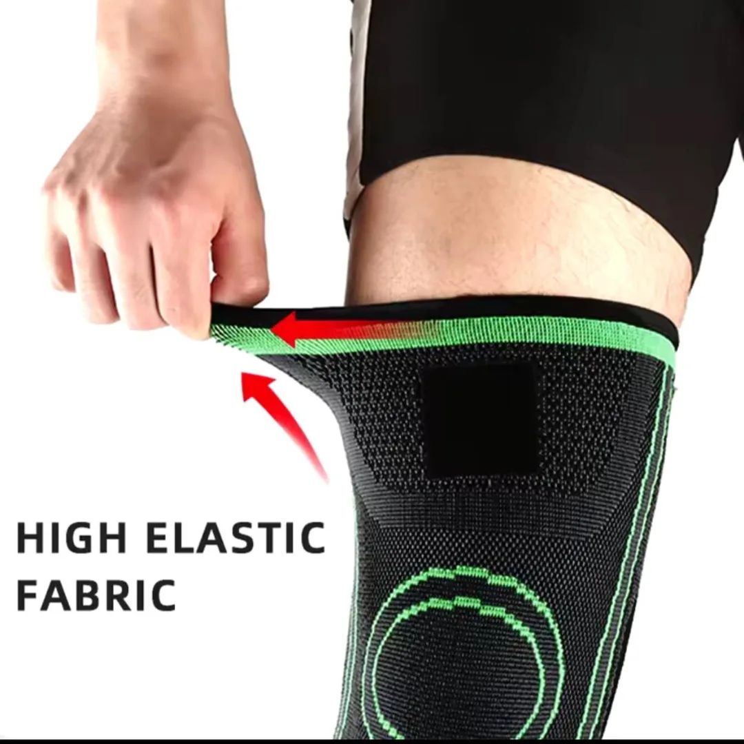 Professional Knee Support Breathable Bandage and Sports Cross Knee Pad with Belt Pressurization