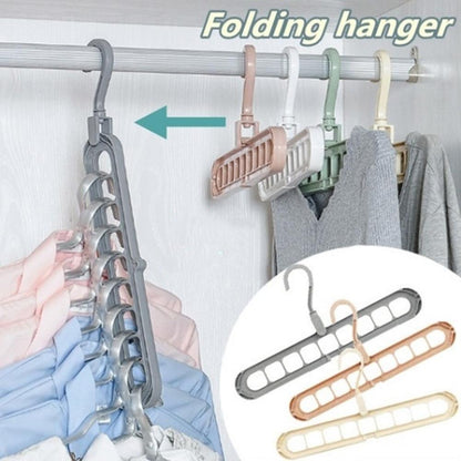 (Pack of 10) 9 Hole Rotatable Hanger Space Saving Organizer