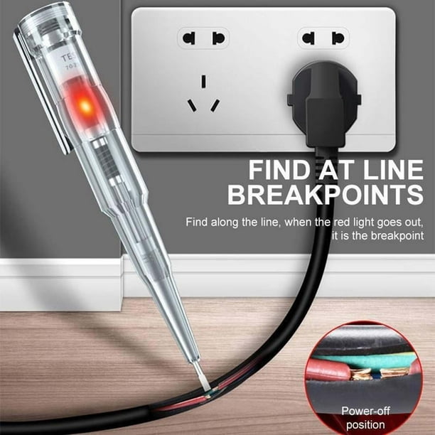 Dual Circuit Electrical Voltage and Current Tester Pen