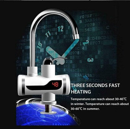 Tankless Electric Instant Tap Hot Water Heater Faucet For Kitchen Use